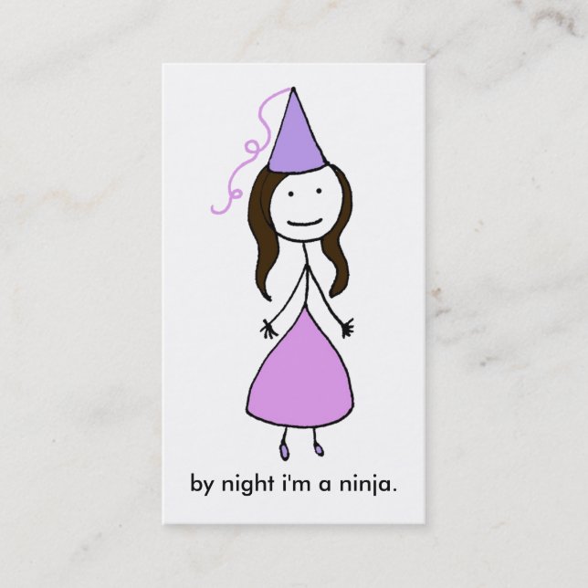 Carte de visite de princesse Ninja (Devant)