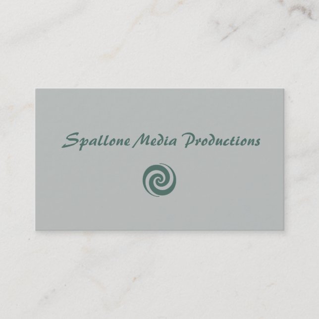 Carte de visite de productions de médias de (Devant)
