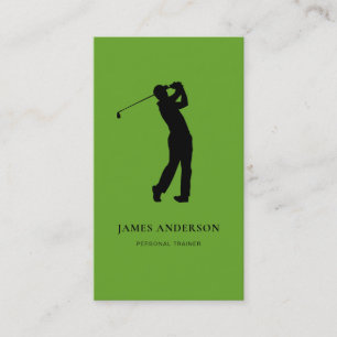 Carte de visite de professeur de golf coach