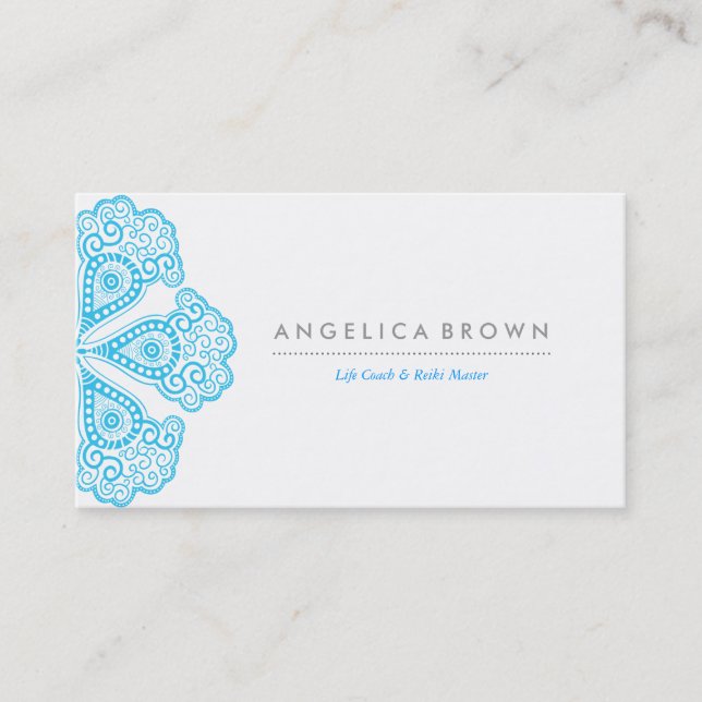Carte de visite de professeur de méditation et (Devant)