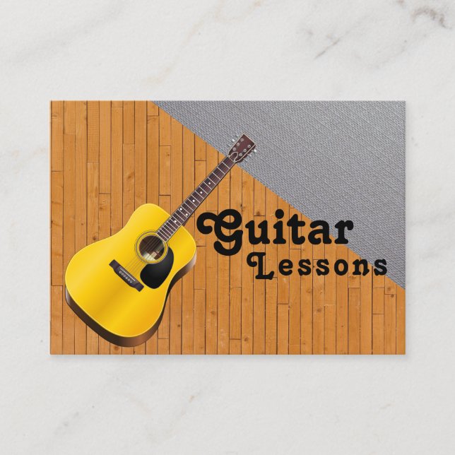 Carte de visite de professeur de musique (Devant)