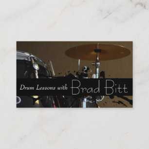 Carte de visite de professeur de musique pour batt