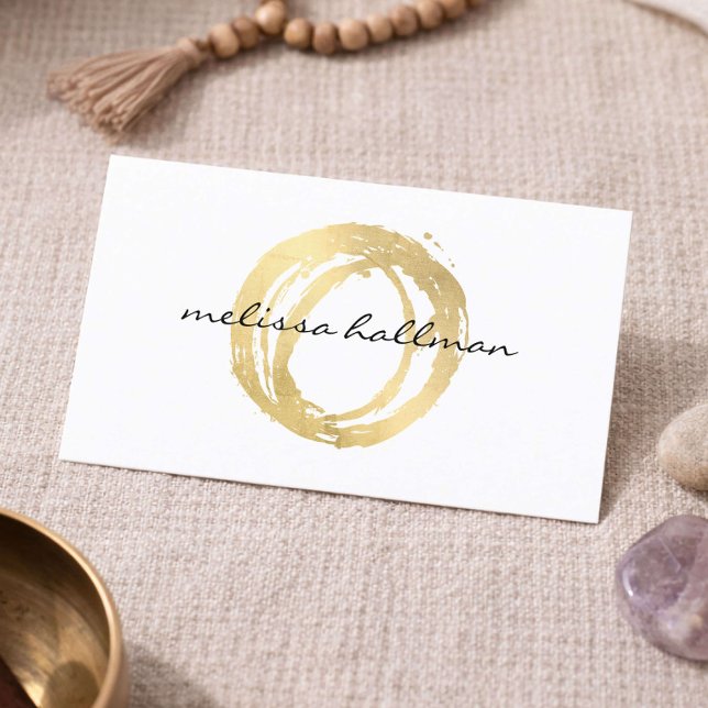 Carte de visite de professeur de yoga Logo minimal (Créateur téléchargé)