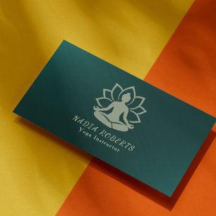 Carte de visite de professeur de yoga   Modèle
