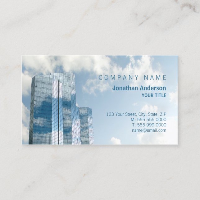 Carte de visite de professionnel de nuages de (Devant)