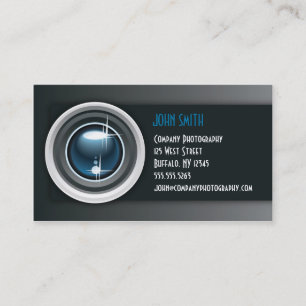 Carte de visite de professionnel de photographe