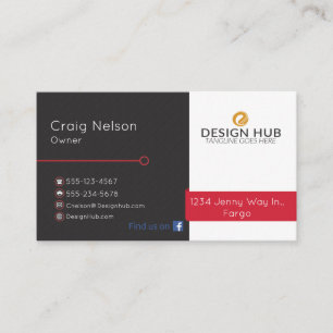 Carte de visite de professionnel de Software