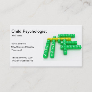 Carte de visite de psychiatre de psychologue