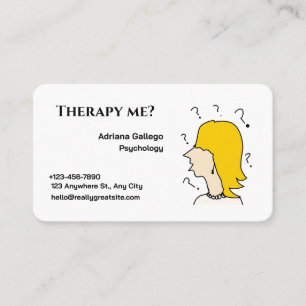 Carte de visite de psychologie (modifiable)