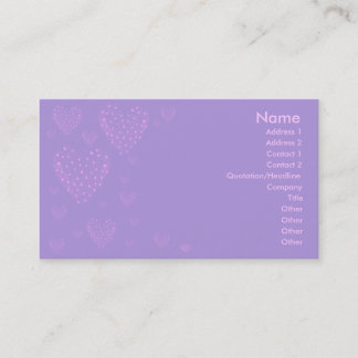 Carte de visite de Purple Heart