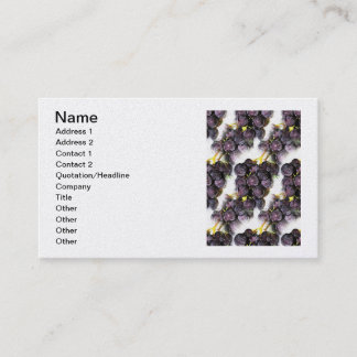 Carte de visite de raisins de raisins