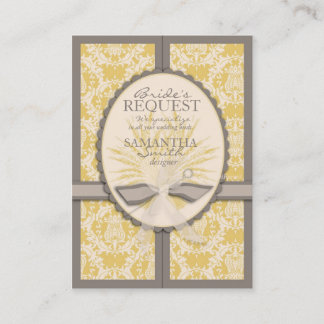 Carte de visite de récolte d'été