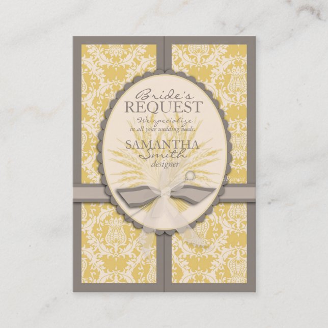 Carte de visite de récolte d'été (Devant)