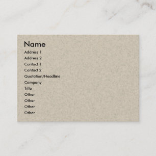Carte de visite de recyclage