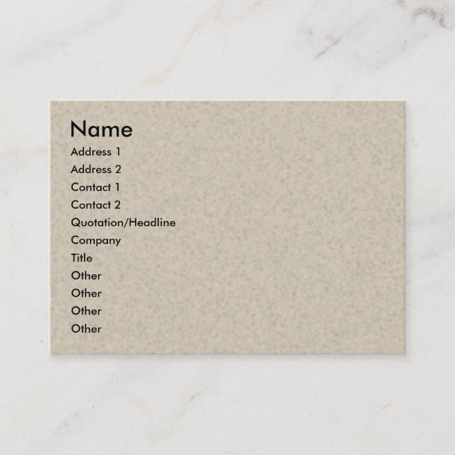 Carte de visite de recyclage (Devant)