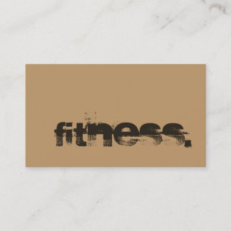 Carte de visite de remise en forme Brown Wood Pers