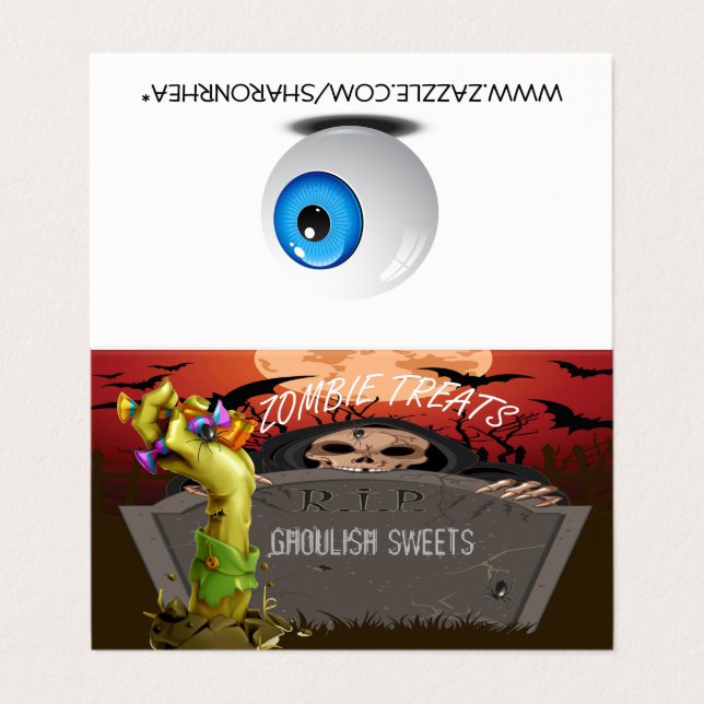 Carte de visite de remplissage de la tente Zombie (Extérieur déplié)