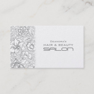 Carte de visite de rendez-vous du salon de mode vi