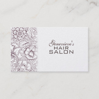 Carte de visite de rendez-vous du salon de mode vi
