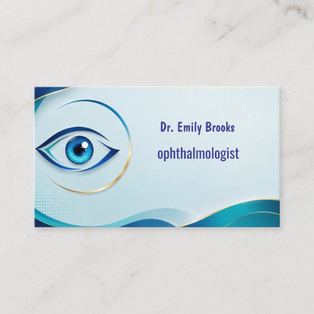 Carte de visite de rendez-vous médicaux pour ophta (Devant)