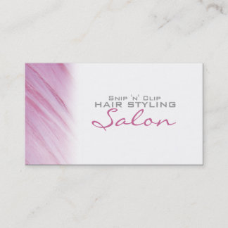 Carte de visite de rendez-vous pour salon de coiff