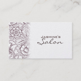 Carte de visite de rendez-vous vintage Gold Salon