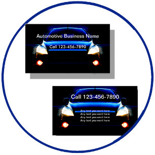 Carte de visite de réparation automatique cool