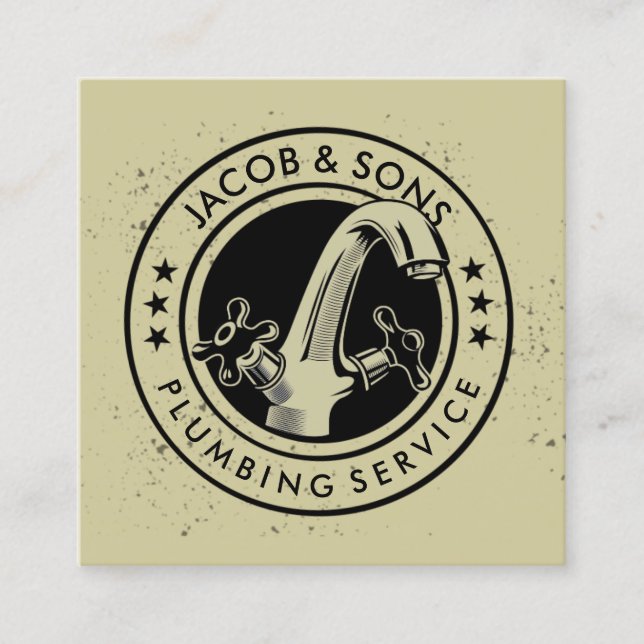 Carte de visite de réparation de la plomberie (Devant)