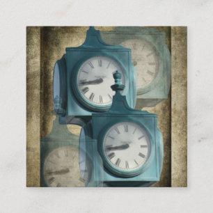 Carte de visite de réparation de l'horloge