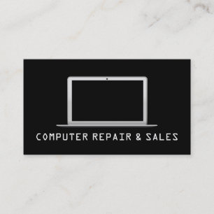 Carte de visite de réparation d'électronique de PC