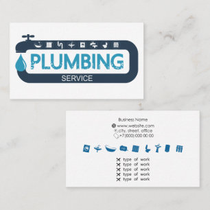 Carte de visite de réparation et de service de pl