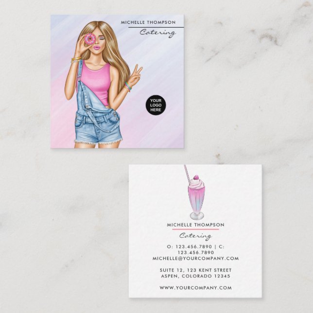 Carte de visite de restauration (Devant / Derrière)