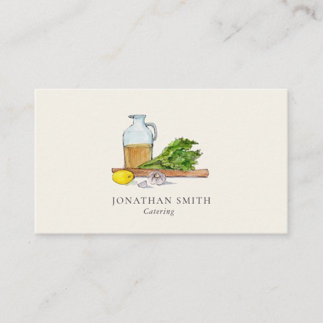 Carte de visite de restauration (Devant)