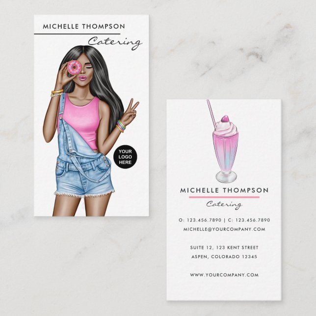 Carte de visite de restauration (Devant / Derrière)