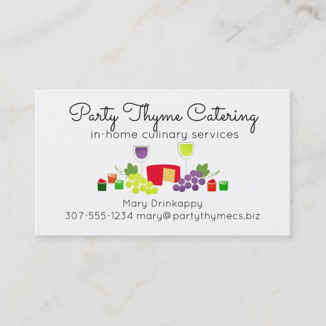 Carte de visite de restauration de chef (Devant)