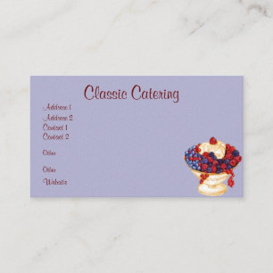 Carte de visite de restauration ou chef