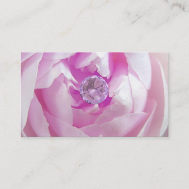 Carte de visite de rose de rose (Devant)