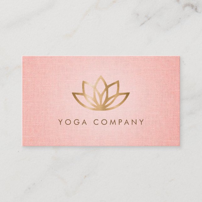 Carte de visite de rose d'instructeur de yoga de (Devant)