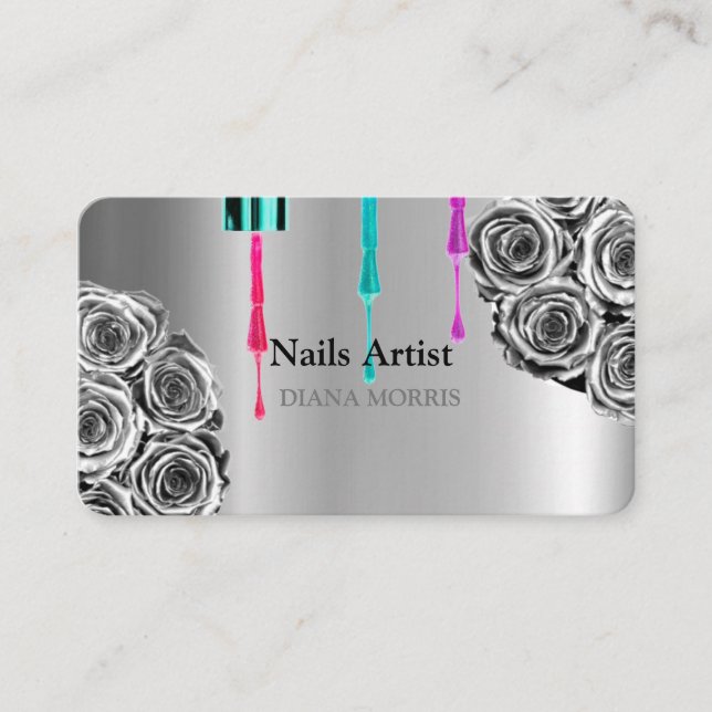Carte de visite de salon Artiste Nails (Devant)
