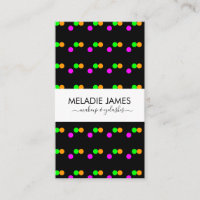 Carte de visite de salon d'artiste maquilleur Neon
