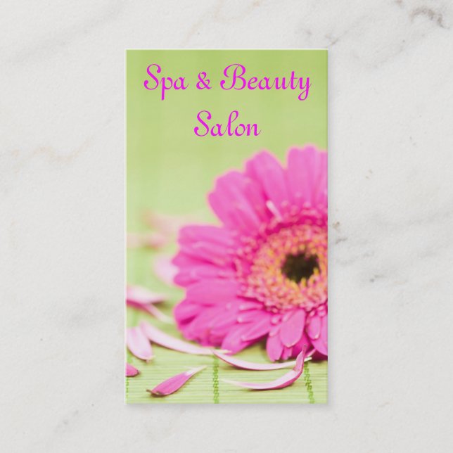 Carte de visite de salon de beauté (Devant)