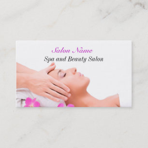 Carte de visite de salon de beauté et de bien-être