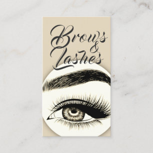Carte de visite de salon de beauté pour extensions