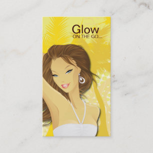 Carte de visite de salon de bronzage