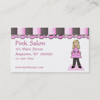 Carte de visite de salon de coiffure