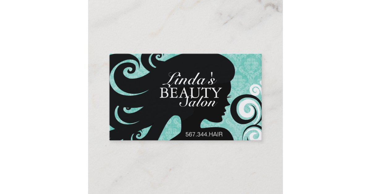 CARTE DE VISITE DE SALON DE COIFFURE | Zazzle.fr