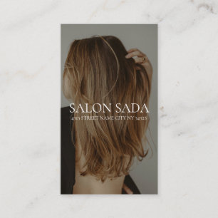 Carte de visite de salon de coiffure