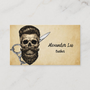 Carte de visite de salon de coiffure élégant Barbe