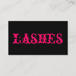 Carte de visite de salon de extensions de cils