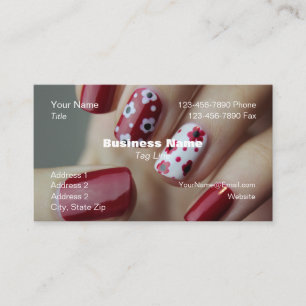 Carte de visite de salon de manucure HAMbyWG